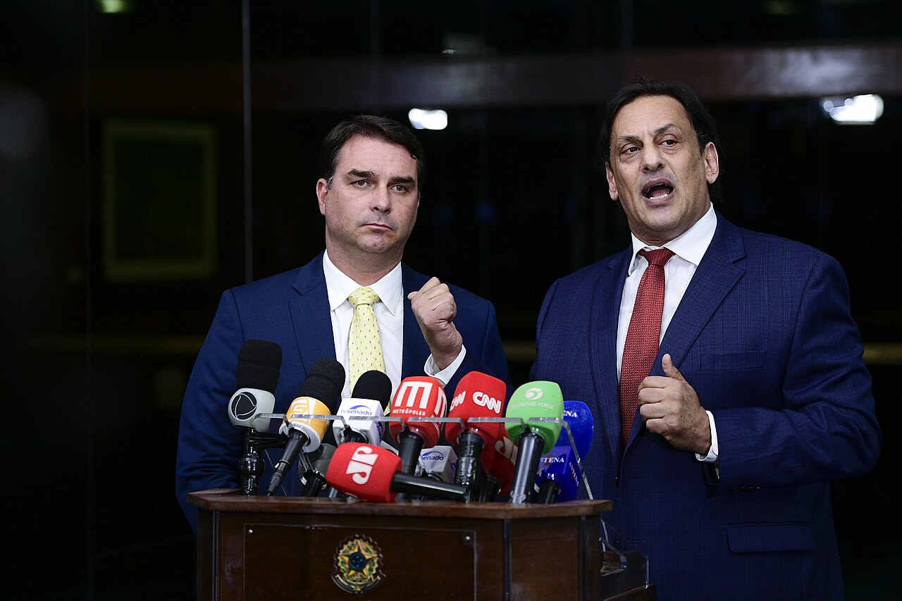 El senador brasileño Flávio Bolsonaro