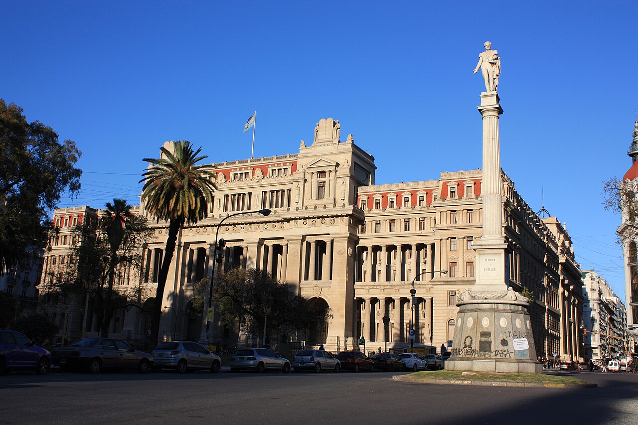 Fachada del Palacio de Justicia de la Nación, en Buenos Aires