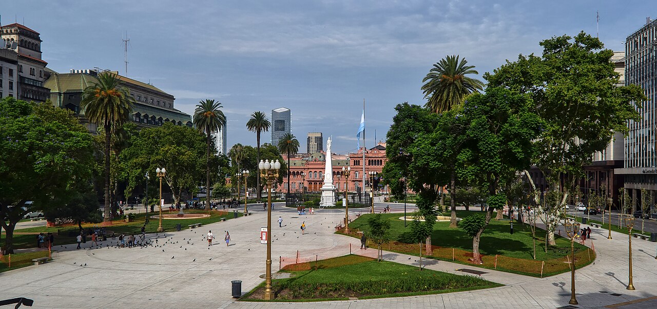 La Plaza de Mayo vista desde el Cabildo